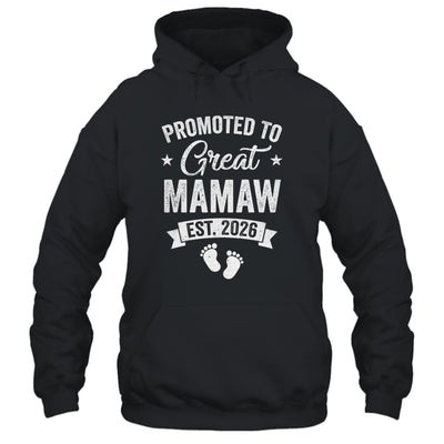 Promoted To Great Mamaw Est 2026 Pregnancy Announcement Shirt & Hoodie | siriusteestore
