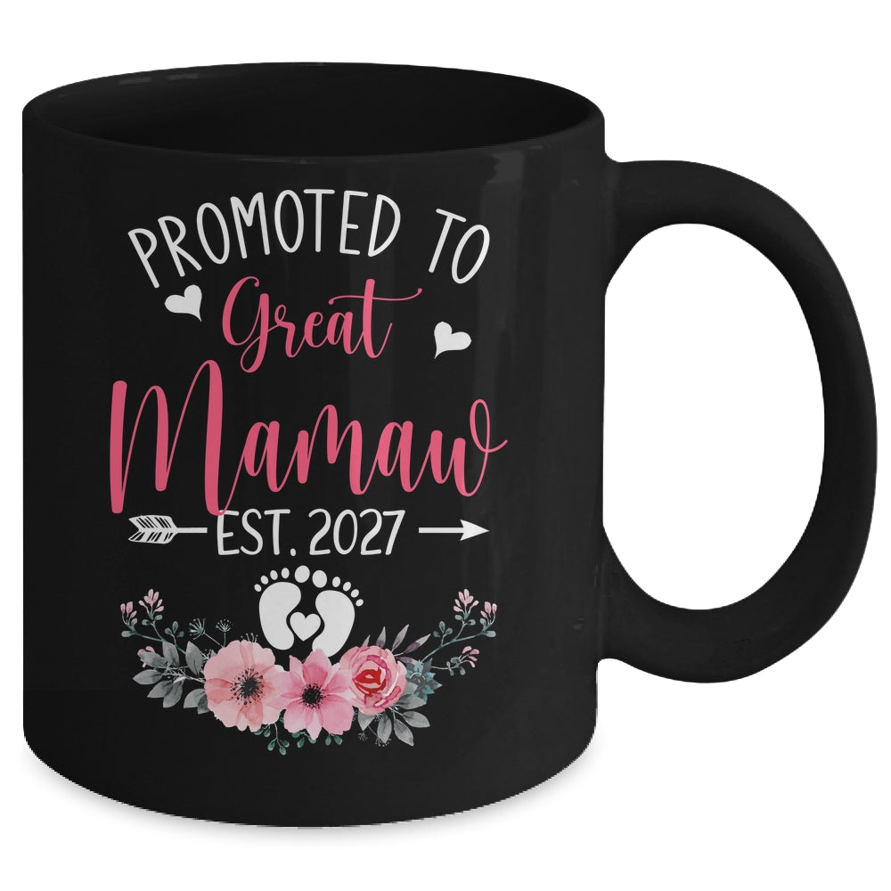 Promoted To Great Mamaw Est 2027 Mothers Day Mug | siriusteestore