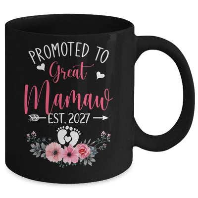 Promoted To Great Mamaw Est 2027 Mothers Day Mug | siriusteestore