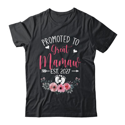 Promoted To Great Mamaw Est 2027 Mothers Day Shirt & Tank Top | siriusteestore