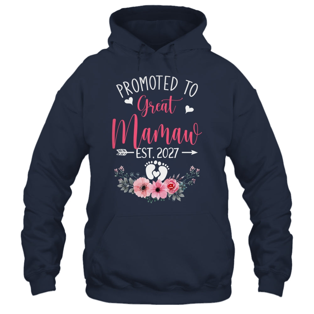 Promoted To Great Mamaw Est 2027 Mothers Day Shirt & Tank Top | siriusteestore
