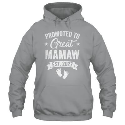 Promoted To Great Mamaw Est 2027 Pregnancy Announcement Shirt & Tank Top | siriusteestore