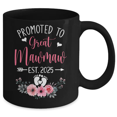 Promoted To Great Mawmaw Est 2025 Mothers Day Mug | siriusteestore