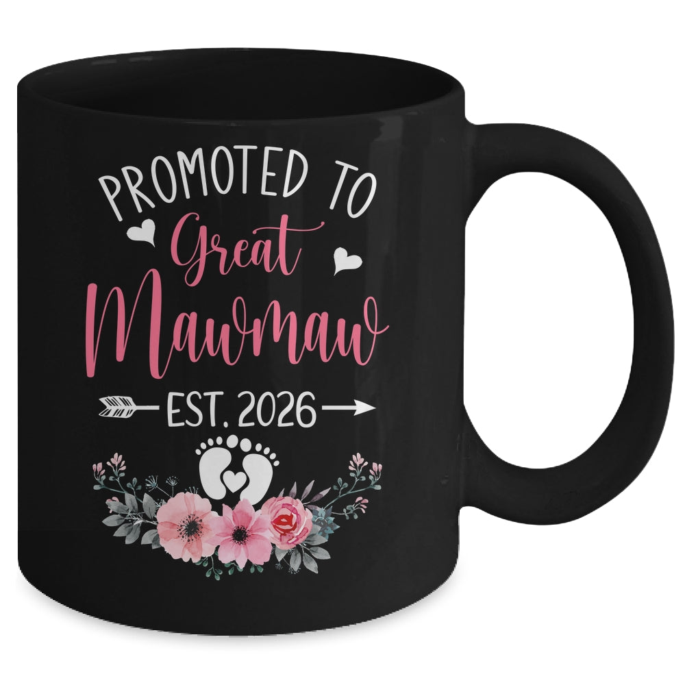 Promoted To Great Mawmaw Est 2026 Mothers Day Mug | siriusteestore