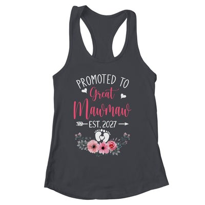 Promoted To Great Mawmaw Est 2027 Mothers Day Shirt & Tank Top | siriusteestore