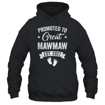 Promoted To Great Mawmaw Est 2027 Pregnancy Announcement Shirt & Tank Top | siriusteestore