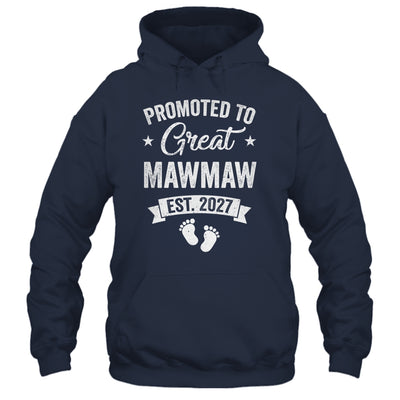 Promoted To Great Mawmaw Est 2027 Pregnancy Announcement Shirt & Tank Top | siriusteestore