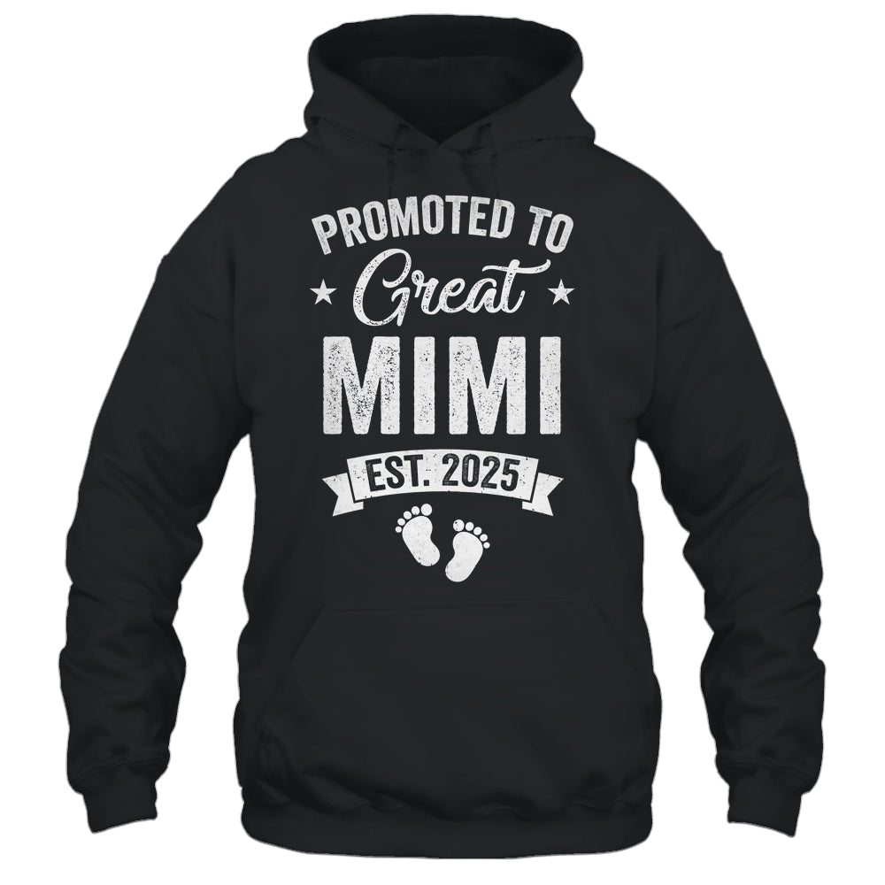 Promoted To Great Mimi Est 2025 Pregnancy Announcement Shirt & Tank Top | siriusteestore