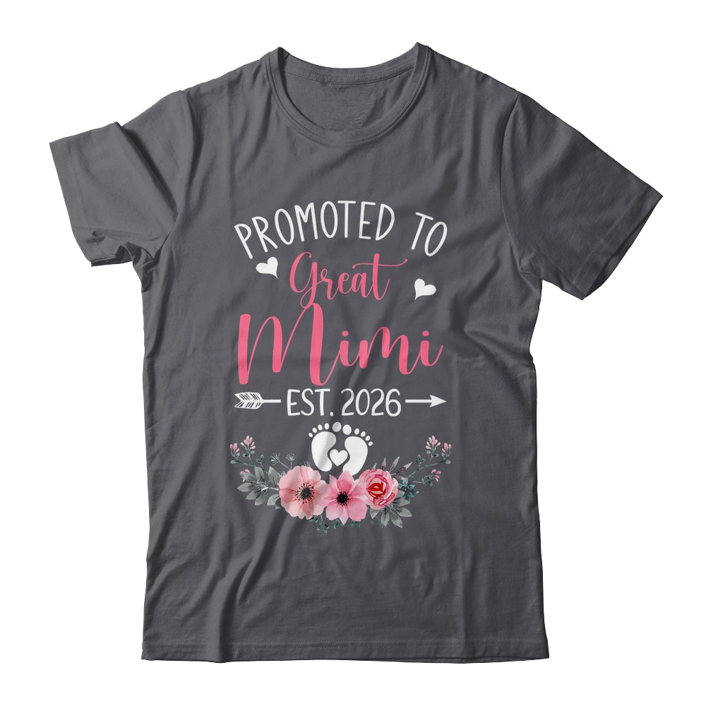 Promoted To Great Mimi Est 2026 Mothers Day Shirt & Tank Top | siriusteestore