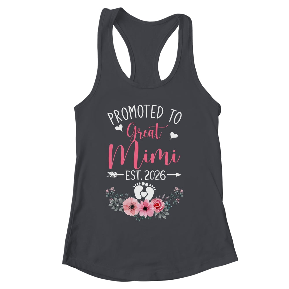 Promoted To Great Mimi Est 2026 Mothers Day Shirt & Tank Top | siriusteestore