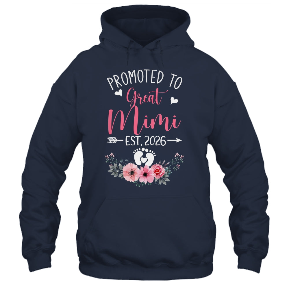 Promoted To Great Mimi Est 2026 Mothers Day Shirt & Tank Top | siriusteestore