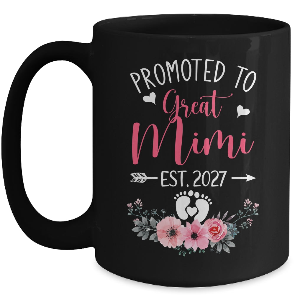 Promoted To Great Mimi Est 2027 Mothers Day Mug | siriusteestore