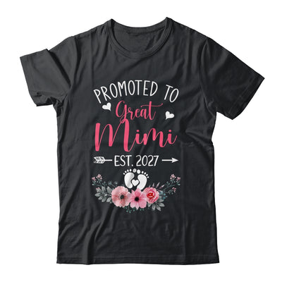 Promoted To Great Mimi Est 2027 Mothers Day Shirt & Tank Top | siriusteestore