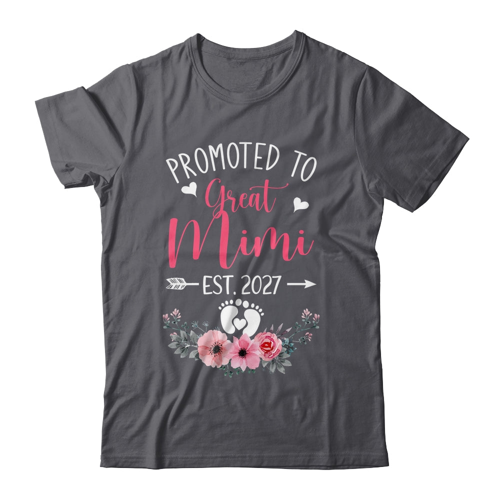 Promoted To Great Mimi Est 2027 Mothers Day Shirt & Tank Top | siriusteestore