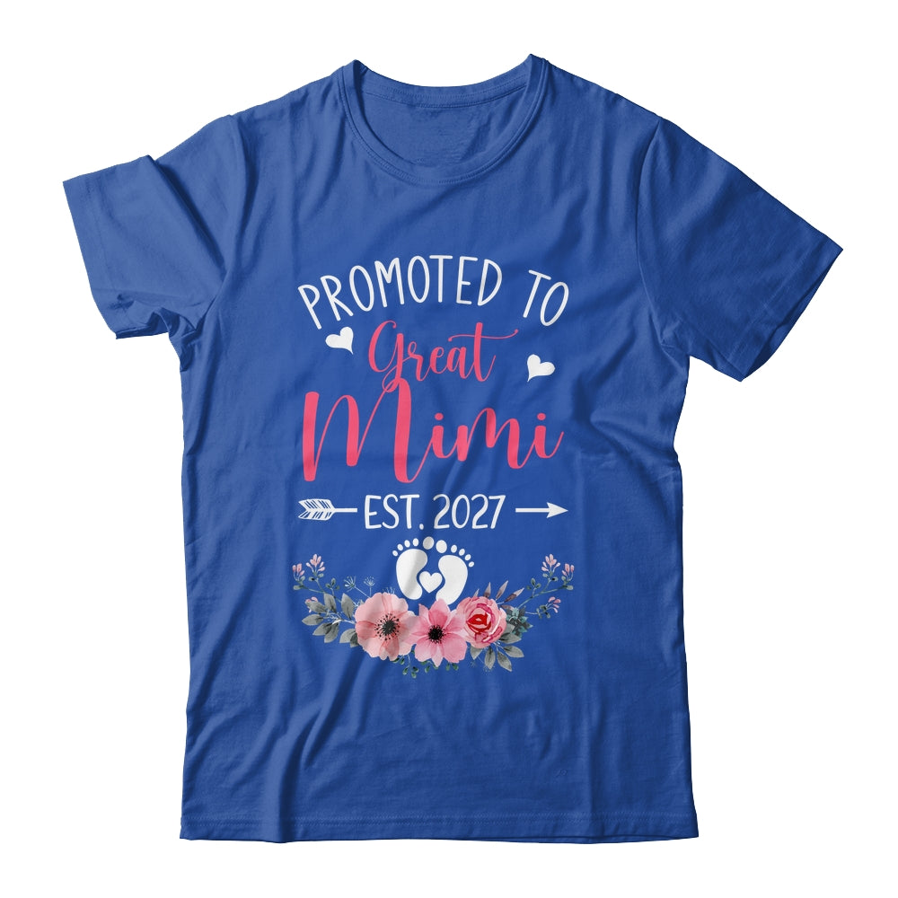 Promoted To Great Mimi Est 2027 Mothers Day Shirt & Tank Top | siriusteestore
