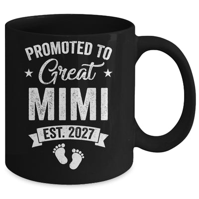 Promoted To Great Mimi Est 2027 Pregnancy Announcement Mug | siriusteestore