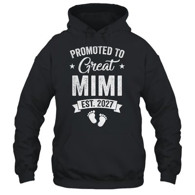 Promoted To Great Mimi Est 2027 Pregnancy Announcement Shirt & Tank Top | siriusteestore