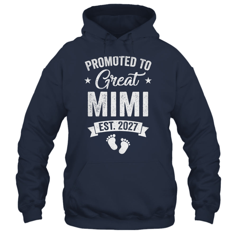 Promoted To Great Mimi Est 2027 Pregnancy Announcement Shirt & Tank Top | siriusteestore