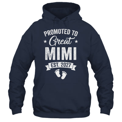 Promoted To Great Mimi Est 2027 Pregnancy Announcement Shirt & Tank Top | siriusteestore