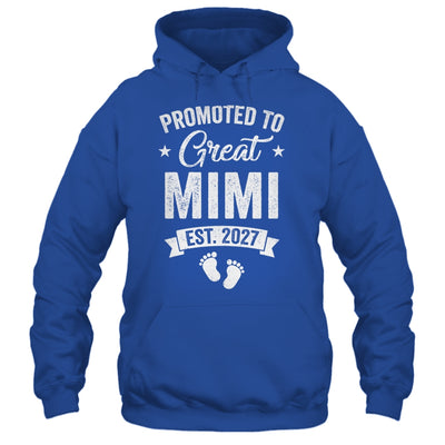 Promoted To Great Mimi Est 2027 Pregnancy Announcement Shirt & Tank Top | siriusteestore