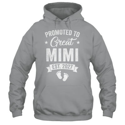 Promoted To Great Mimi Est 2027 Pregnancy Announcement Shirt & Tank Top | siriusteestore