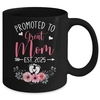 Promoted To Great Mom Est 2025 Mothers Day Mug | siriusteestore