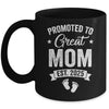 Promoted To Great Mom Est 2025 Pregnancy Announcement Mug | siriusteestore