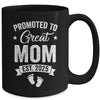 Promoted To Great Mom Est 2025 Pregnancy Announcement Mug | siriusteestore