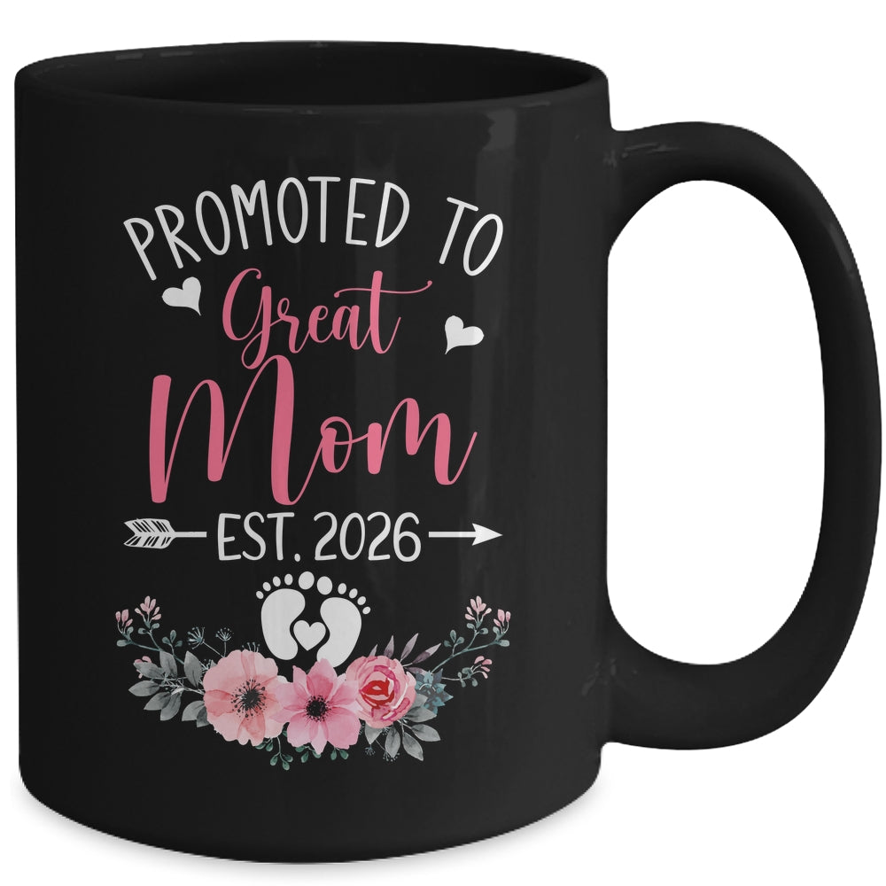 Promoted To Great Mom Est 2026 Mothers Day Mug | siriusteestore