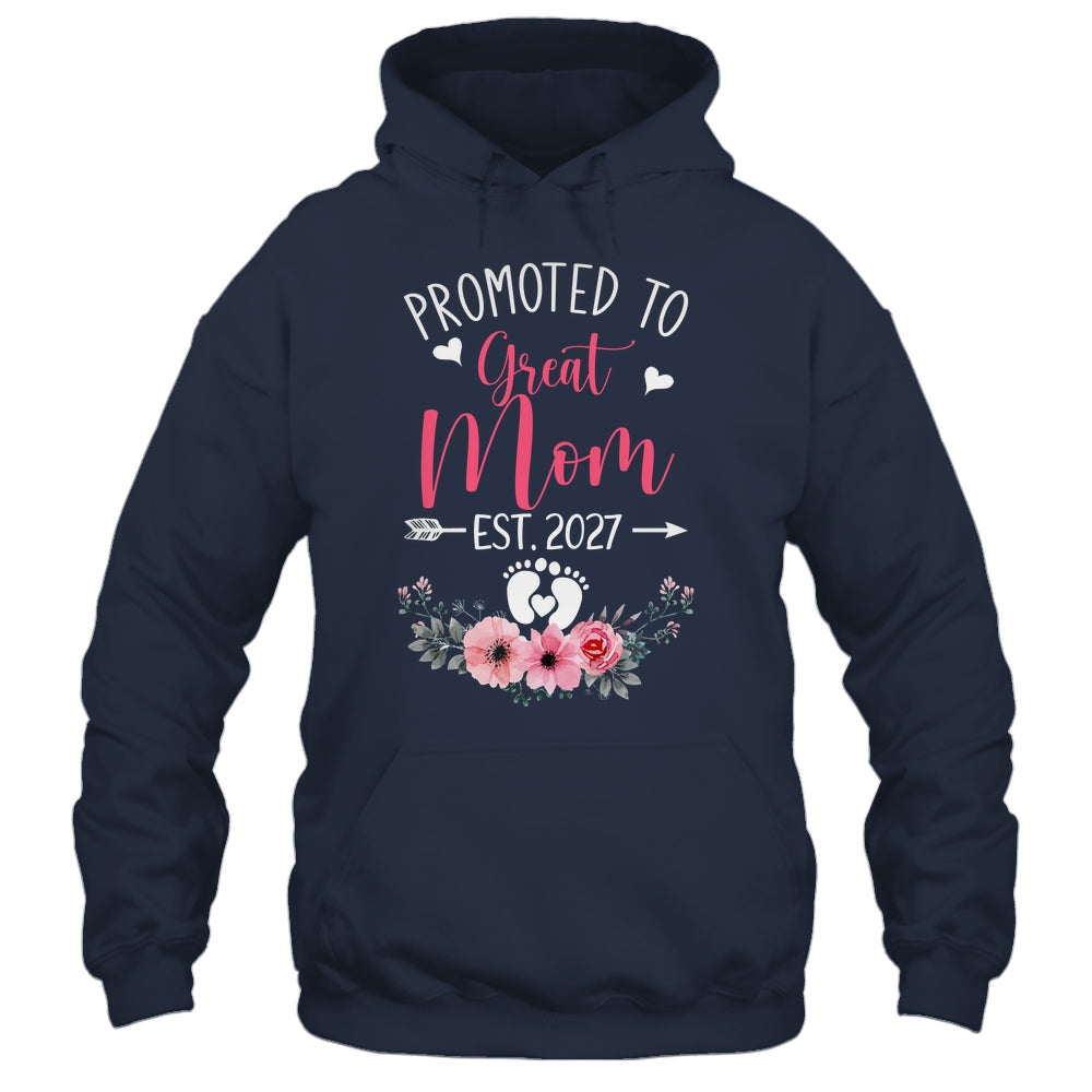 Promoted To Great Mom Est 2027 Mothers Day Shirt & Tank Top | siriusteestore