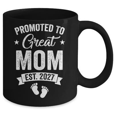 Promoted To Great Mom Est 2027 Pregnancy Announcement Mug | siriusteestore