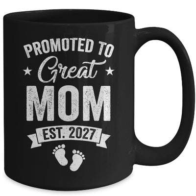 Promoted To Great Mom Est 2027 Pregnancy Announcement Mug | siriusteestore