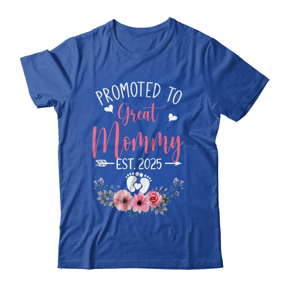 Promoted To Great Mommy Est 2025 Mothers Day Shirt & Tank Top | siriusteestore