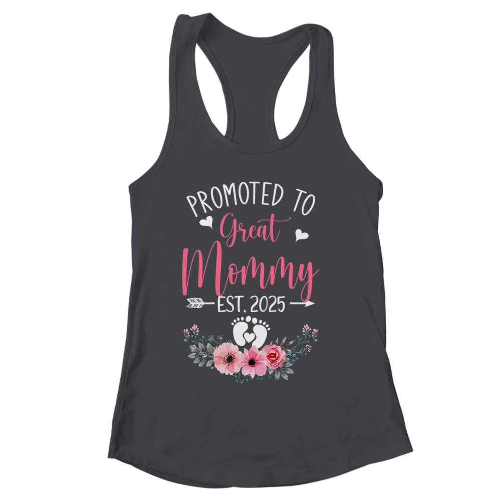 Promoted To Great Mommy Est 2025 Mothers Day Shirt & Tank Top | siriusteestore