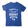 Promoted To Great Mommy Est 2025 Pregnancy Announcement Shirt & Tank Top | siriusteestore