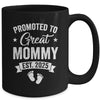 Promoted To Great Mommy Est 2025 Pregnancy Announcement Mug | siriusteestore