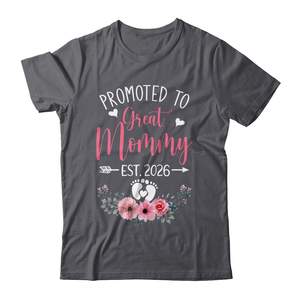 Promoted To Great Mommy Est 2026 Mothers Day Shirt & Tank Top | siriusteestore