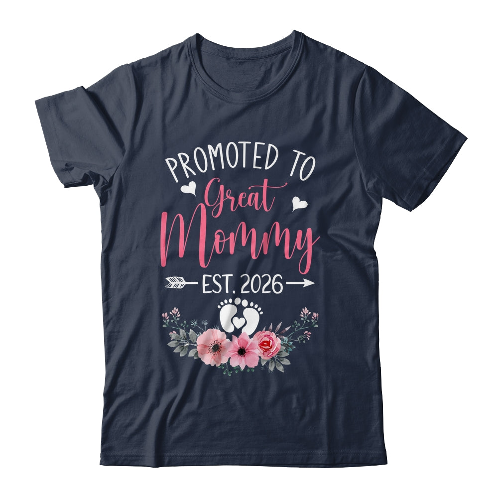 Promoted To Great Mommy Est 2026 Mothers Day Shirt & Tank Top | siriusteestore