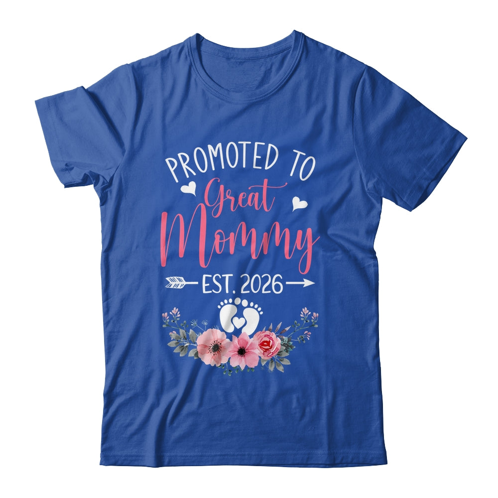 Promoted To Great Mommy Est 2026 Mothers Day Shirt & Tank Top | siriusteestore