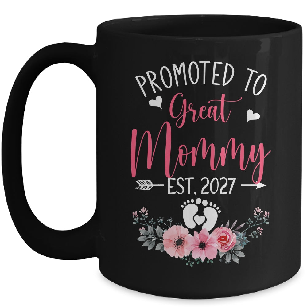 Promoted To Great Mommy Est 2027 Mothers Day Mug | siriusteestore