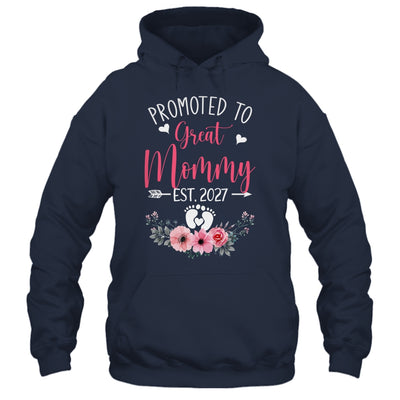 Promoted To Great Mommy Est 2027 Mothers Day Shirt & Tank Top | siriusteestore