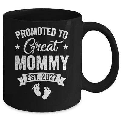 Promoted To Great Mommy Est 2027 Pregnancy Announcement Mug | siriusteestore
