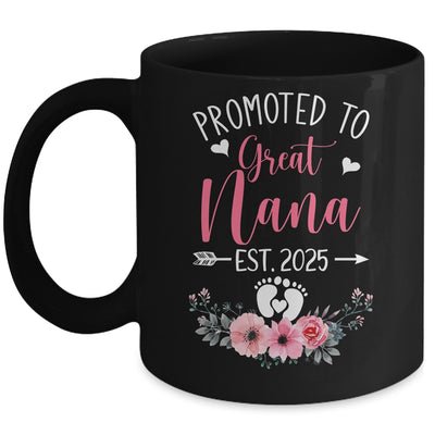 Promoted To Great Nana Est 2025 Mothers Day Mug | siriusteestore