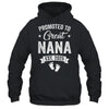 Promoted To Great Nana Est 2025 Pregnancy Announcement Shirt & Tank Top | siriusteestore