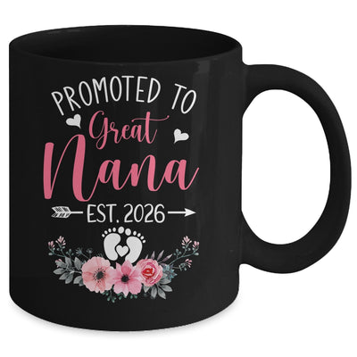 Promoted To Great Nana Est 2026 Mothers Day Mug | siriusteestore