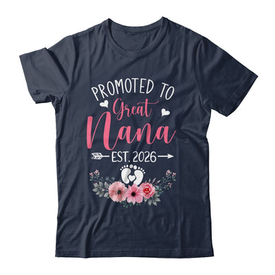 Promoted To Great Nana Est 2026 Mothers Day Shirt & Tank Top | siriusteestore