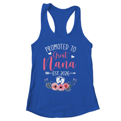 Promoted To Great Nana Est 2026 Mothers Day Shirt & Tank Top | siriusteestore