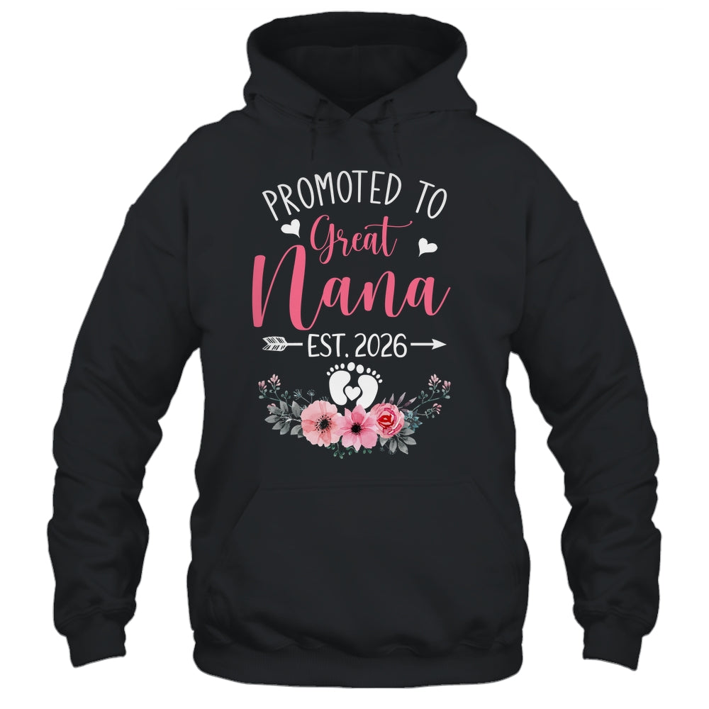 Promoted To Great Nana Est 2026 Mothers Day Shirt & Tank Top | siriusteestore