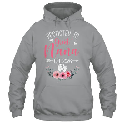 Promoted To Great Nana Est 2026 Mothers Day Shirt & Tank Top | siriusteestore