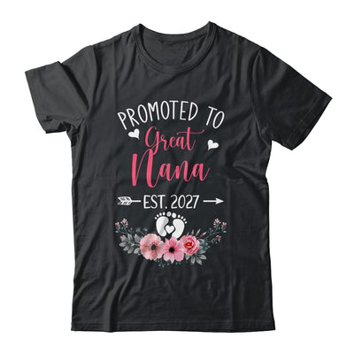 Promoted To Great Nana Est 2027 Mothers Day Shirt & Tank Top | siriusteestore